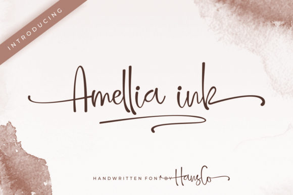 Amellia Ink: A Handwritten Typeface for Modern Web Design