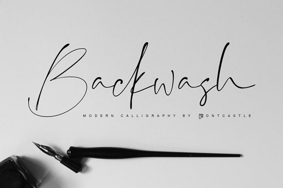 Backwash: A Stylish Handwritten Typeface for Creative Branding