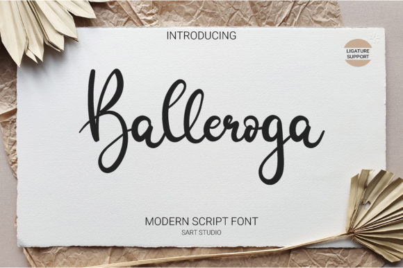 Balleroga: A Handwritten Font That Brings Craft Projects to Life