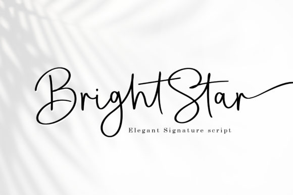 Bright Star: A Cursive Font That Radiates Joy and Romance