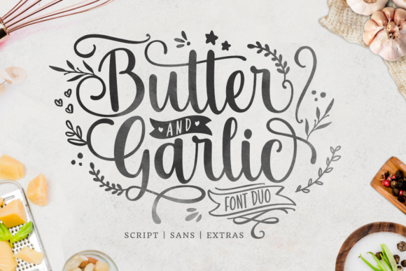 Butter and Garlic: A Handwritten Font for Elegant Typography