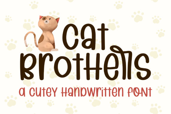 Cat Brothers: A Handwritten Font for Business Branding