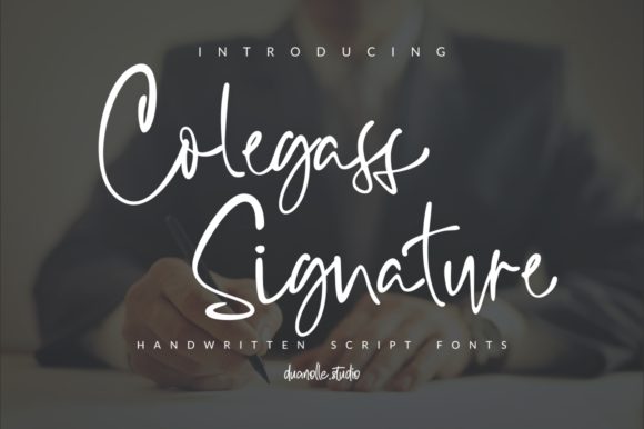 Collegass Signature Font: A Modern Script for Digital Branding