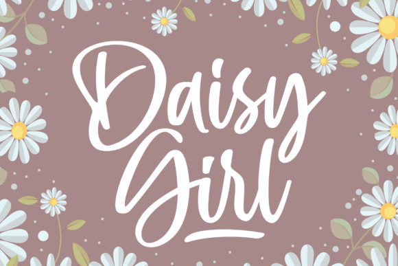 Daisy Girl: A Handwritten Font That Feels Like a Brand Personality