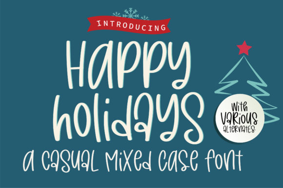 Happy Holidays Font for Creative Projects