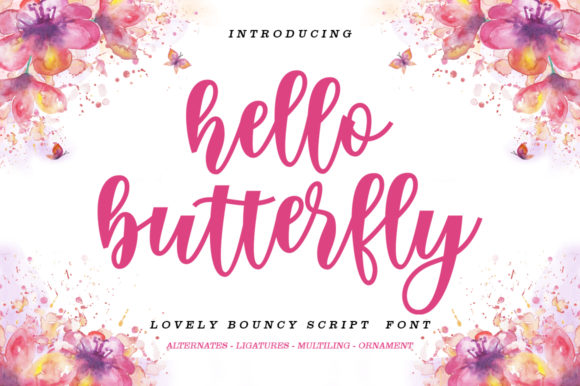 Hello Butterfly: A Handwritten Typeface for Heartfelt Branding