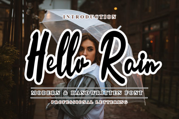 Hello Rain: A Handwritten Font That Brings Charm to Branding Projects