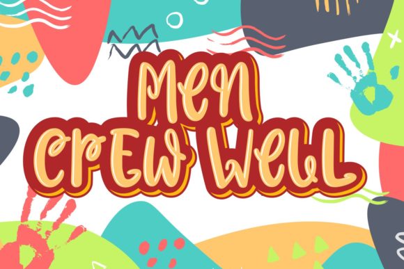 Men Crew Well: A Playful Font That Elevates Brand Visuals