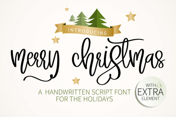 Merry Christmas Font for Creative Campaigns