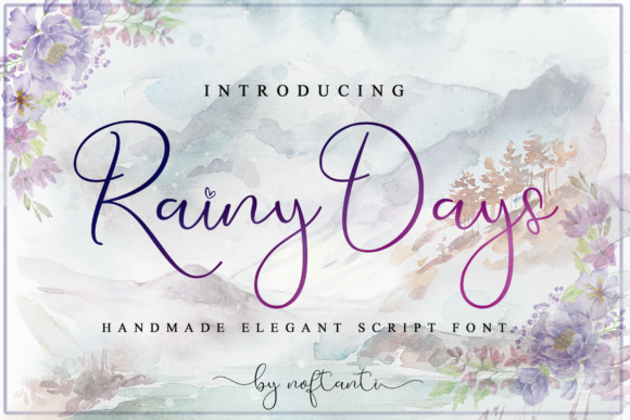 Rainy Days Font: A Script Amp Typeface That Brings Warmth to Your Handmade Creations