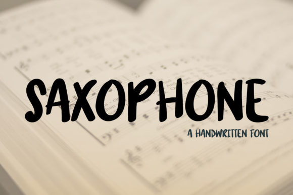 Saxophone Font: A Handwritten Typeface for Editorial Design