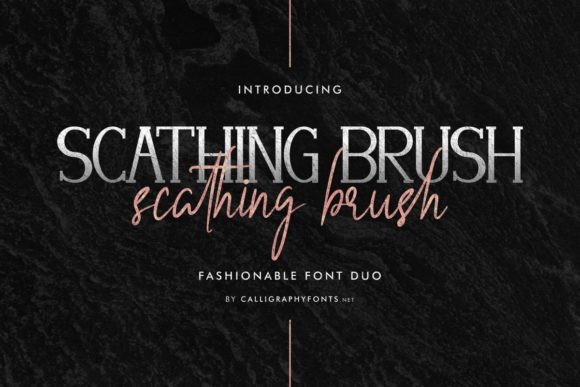 Scathing Brush Font for Creative Projects