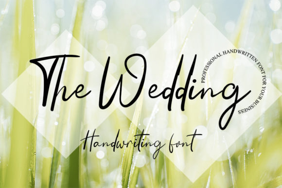 The Wedding Font: A Beautiful Script for Makers and Sellers